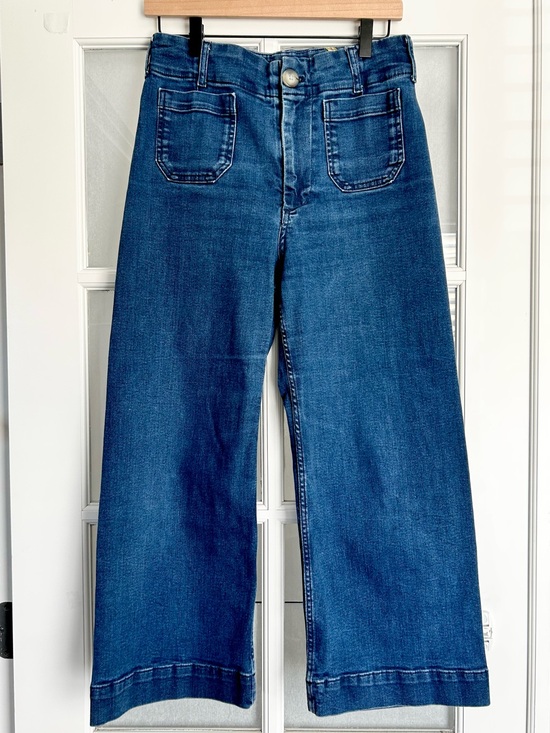 Maeve Denim - Maeve Colette High-Rise Wide-Legged Cropped Jeans